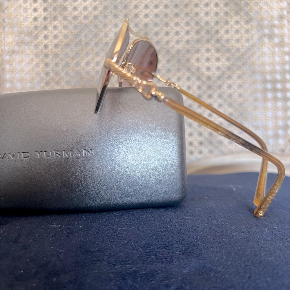 new david yurman gold aviator sunglasses
